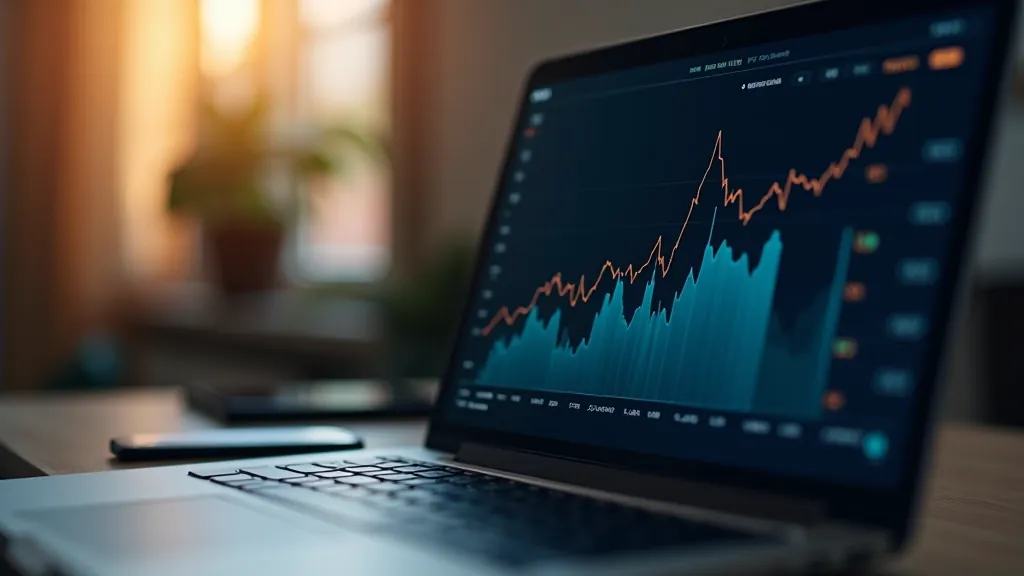 Datorekrāns ar statistiskiem datiem un sarkanām bultiņām, kas norāda uz pieaugumu